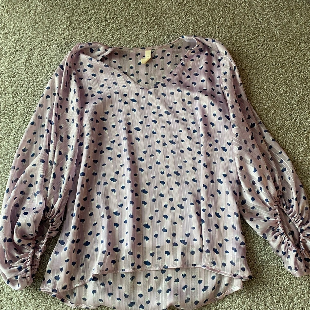 Blouse - Purple and Blue